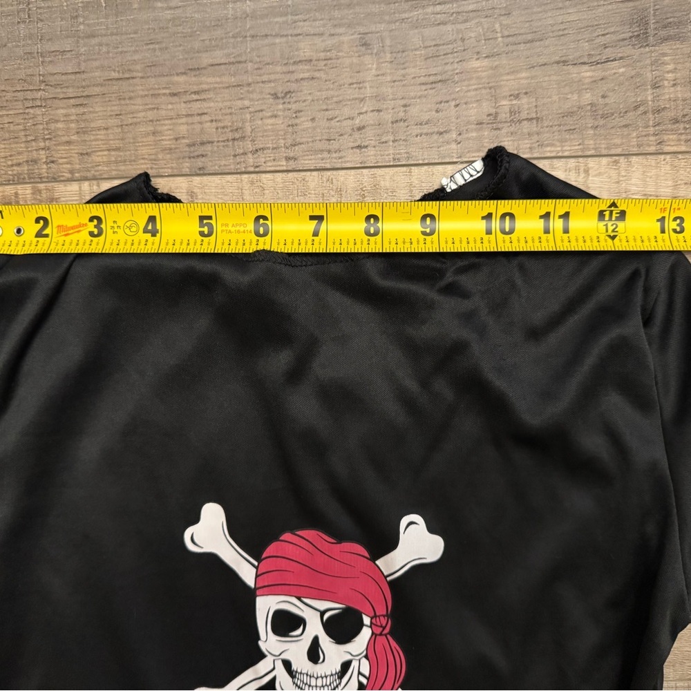 Kids Pirate Costume - Black and Red Stripes - Picture 4 of 4